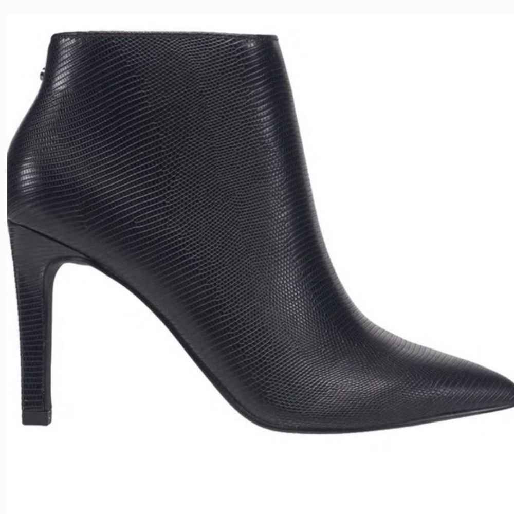 French Connection Ally Womens  Black Faux Leather Booties- 37
